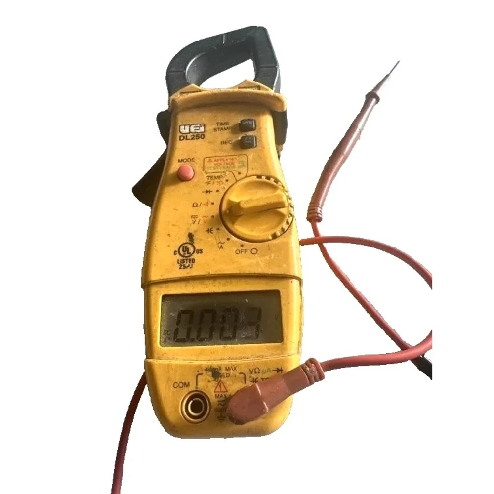 UEI DL250 Clamp‎ Tester With + Positive Lead Only, Powers On